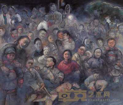 陈红旗 看电影 90×120cm